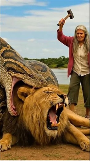 “Unbelievable Rescue: Old Woman vs Snake”