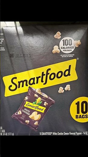 FOOD OF THE DAY!!! SMARTFOOD WHITE CHEDDAR POPCORN!!!
