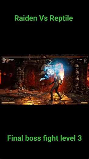 Raiden Vs Reptile | Final Boss Fight Level 3 #mortalkombat1 #mortalkombat #raiden #gamingshorts #mk1