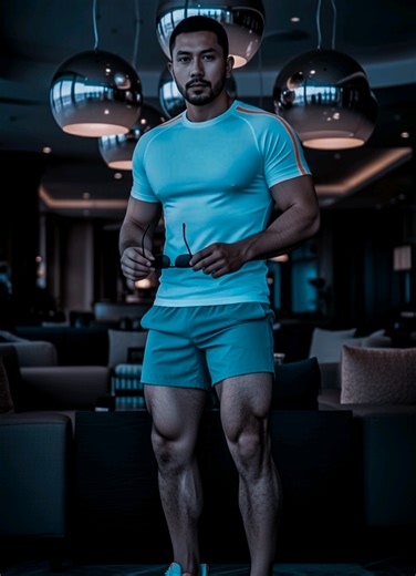 Guapo en un Entorno Moderno: Estilo y Confianza