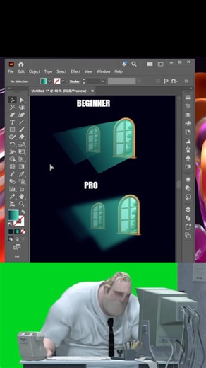 Illustrator Tutorial 2026 | Tips for Create relastic Window shadow in Illustrator shot #illustrator