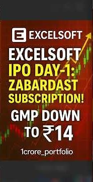 Excelsoft Technologies IPO Day-1: Strong Subscription & GMP Drop | Full Update