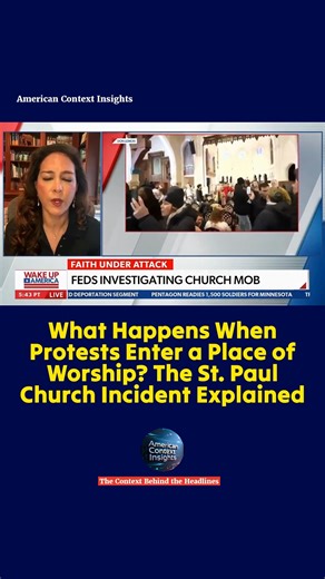 What Happens When Protests Enter a Place of Worship? The St. Paul Church Incident Explained On Sunday, a group disrupted a service at Cities Church in St. Paul over immigration policy concerns tied to one pastor's reported ICE affiliation. Video captured the moment, sparking debate on free speech, religious freedom, and federal protections for houses of worship. The DOJ launched a review to examine facts under relevant civil rights laws—highlighting the balance between protest rights and sacred