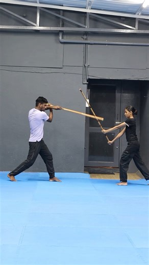 Silambam basic fight skill #stickmansilambam #silambam #kalaripayattu #karrasamu #shorts