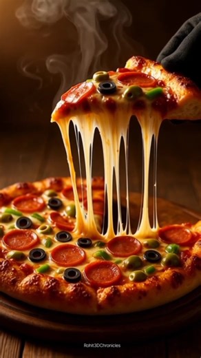 "Wait For The Cheese Pull 🤤🍕Pizza ASMR! #shorts #asmrsounds