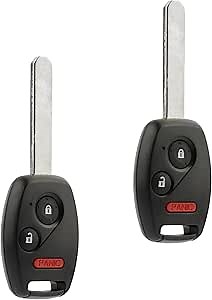 Key Fob Keyless Entry Remote fits 2008 Honda Fit / 2005-2010 Honda Odyssey / 2006-2014 Honda Ridgeline (OUCG8D-380H-A), Set of 2