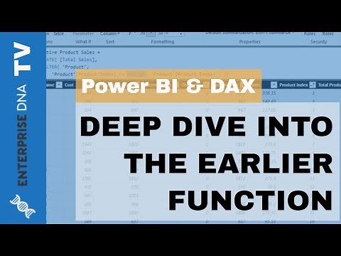 When And How To Use The EARLIER Function In Power BI - DAX Concepts
