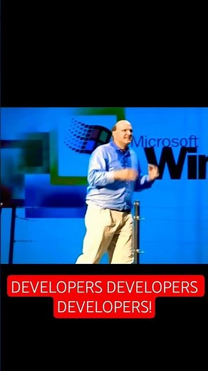 "DEVELOPERS DEVELOPERS DEVELOPERS!" - Steve Ballmer, 1999 #memes #shorts #pcmasterrace #fypシ#cc32