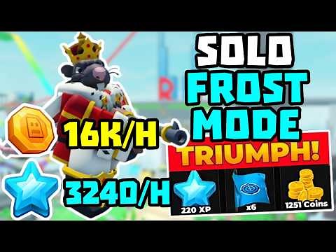 SOLO Frost Mode Coin Grind with Golden Crook Boss + Full Guide | TDS Tower Defense Simulator