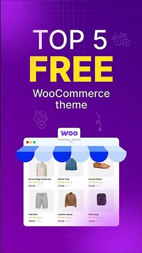 Top 5 Free WooCommerce Theme to Build Your Online Store #ecommerce #freetheme #woocommercetheme #wp