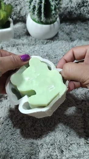 🐸 Cute Frog Animation | Green Cartoon Character Design ✨#diy #shorts #shortvideo #candlemaking