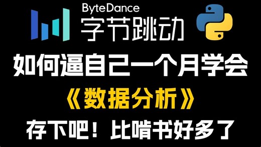 【整整300集】字节大佬196小时讲完的Python（数据分析），零基础入门到精通全套教程，全程干货无废话！这还学不会，我退出IT圈！数据挖掘/可视化/大数据