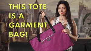 Carrying a garment bag around can be a hassle right? Watch how our Hangeroo Garment bag Tote makes it SO much easier! | Biaggi Luggage