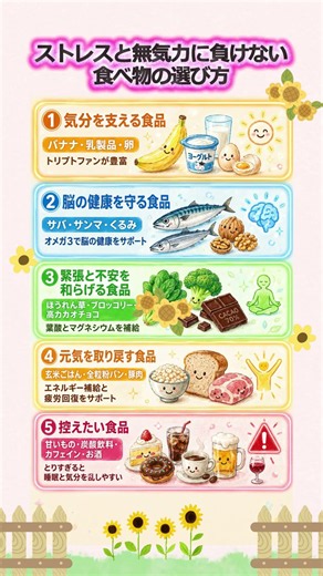 ストレスと無気力に負けない食べ物の選び方 #ストレス対策 #無気力対策 #心の健康 #食生活改善 #健康習慣#シニア健康