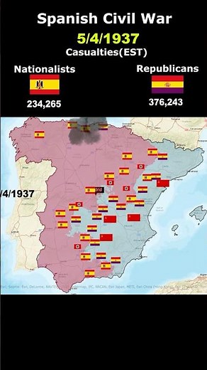 Spanish civil war #spain #civilwar #sovietunion #germany #battle #worldwar2 #animation #map #war