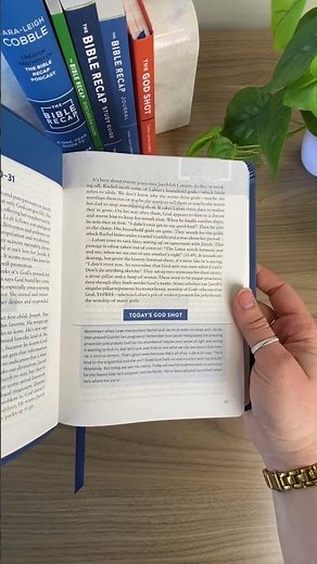 Look inside The Bible Recap Personal Size Blue Imitation Leather Edition #thebiblerecap