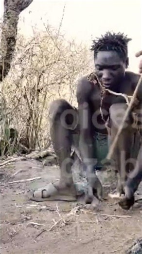 Hadzabe Tribe Fire Making🔥Ancient African Survival Skill #ancient#traditional #wildlife #villagelife