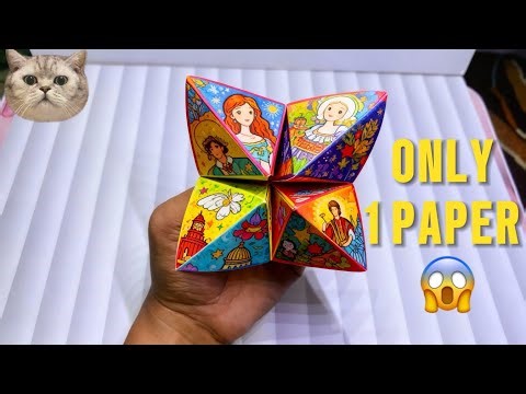 Easy origami STAR FOLDING using only 1 paper | Step by step ⁉️