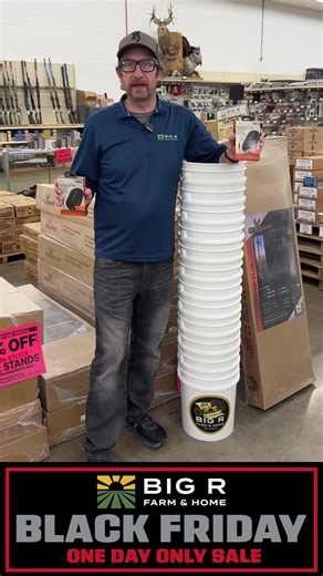 Check out the sale items in our ONE DAY only Black Friday flyer. Link below. * https://www.bigrfarmandhome.com/ads/ | Big R Farm and Home Stores