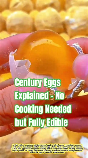 Century Eggs Explained – No Cooking Needed but Fully Edible #farming #eggcurry #centuryegg #short