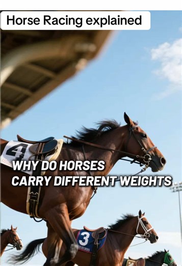Why do horses carry different weights in horse racing? It isn’t random — and it isn’t punishment. #horseracing #handicap #didyouknow #ukracing #horses