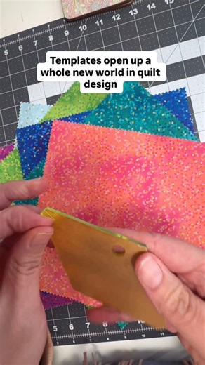 Templates open up a whole new world in quilt design. Featuring @missouriquiltco acrylic templates - the half hexagon and the mini rhombus. #quiltingforbeginners #quilttutorials #quiltersofinstagram #quiltpattern #quiltkit #howtoquilt #sewingproject #quiltproject #sewist #sewingblogger #sewingfun #quilting #beginnersewing #beginnerquilter #beginnerquiltproject #sewingcommunity #quiltteacher #sewingsuccess #quilttips #sewingtips #sewinginspiration #quiltinspiration #modernquiltpattern #easyquilt #