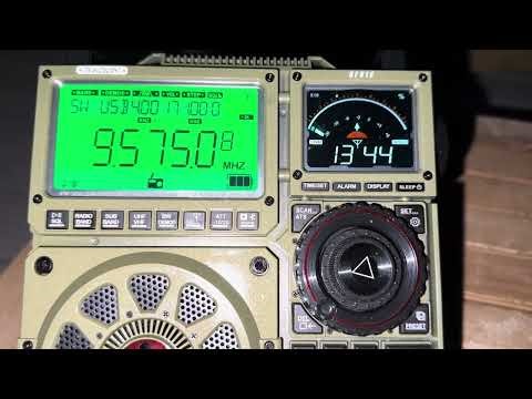 BBC Antarctic Midwinter Broadcast from Ascension Island on 9575 kHz copied SSB to avoid RTTY signal