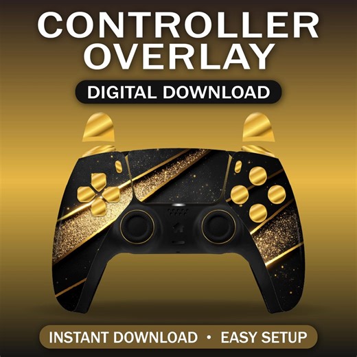 Gold Controller Overlay Für OBS | Twitch/Youtube | Sofort Download - Etsy.de
