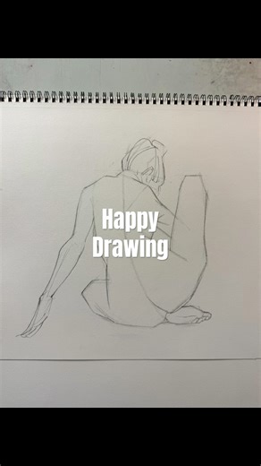 Line-of-action warm up sketch #motivation #mindfullnesspractice #figuredrawing