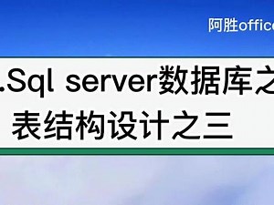 12.Sql server数据库之表结构设计之三