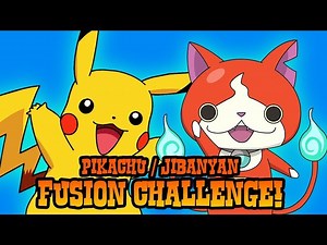 Pikachu   Jibanyan Fusion Challenge - Videos For Kids