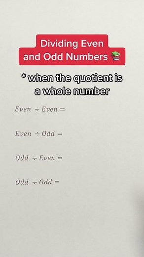 Dividing Odd Numbers: Understanding Quotients as Whole Numbers
