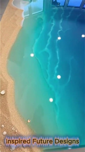 Turn Your Living Room Into a Paradise Beach with Epoxy! 🌊🏝️ (Incredible Design)