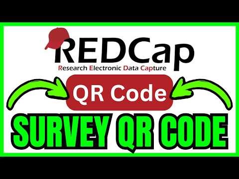 How To GET QR CODE For REDCap Survey (QUICK & EASY) 2026