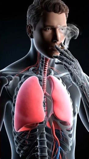 What Happens to Your Lungs If You Smoke Just 1 Cigarette? (60‑Second Damage 🚬⚠️)