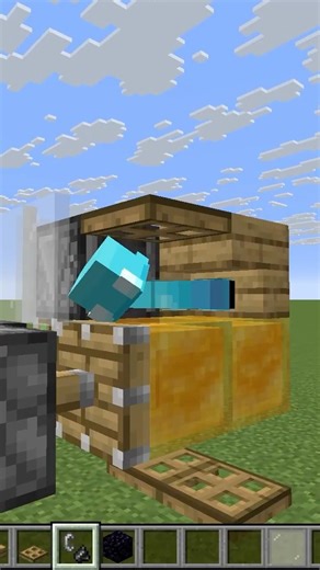 Working Car in Minecraft! 🚗 #minecraft #shorts #minecraftbuilding