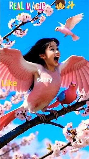 “She Transforms Into a REAL Bird…Magical! ✨🕊️” #shortsfeed #shorts #birds