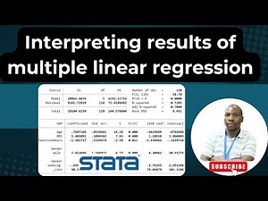 Interpretation of outputs of Linear Regression in stata