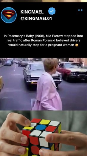 In Rosemary’s Baby (1968), Mia Farrow Stepped Into Real Traffic 😳