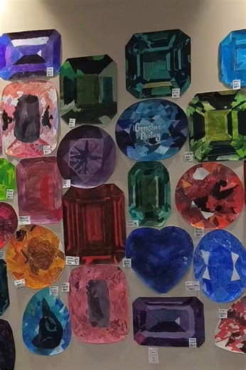 Acrylic Gemstone Painting with Middle Schoolers