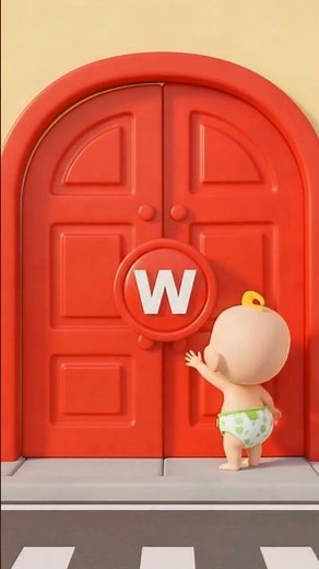 ABC Song for Kids (W-Z) | Fun Alphabet Nursery Rhyme | ABCD Learning Song #abcd #kidssongs #shorts