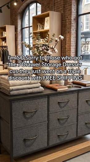 7 Drawer Storage Dresser AI generated visualization not filmed in a real store. #tiktokshopcreatorpick #tiktokshopspringglowup #springglowup