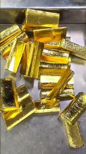 Gold 24k Secret Cut Trick to Precision Final Touch Shaving a Gold Bar to Perfection