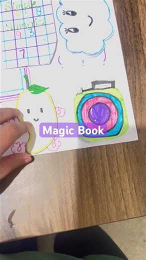 Magic Book #shorts #childart #childartist #papercraft