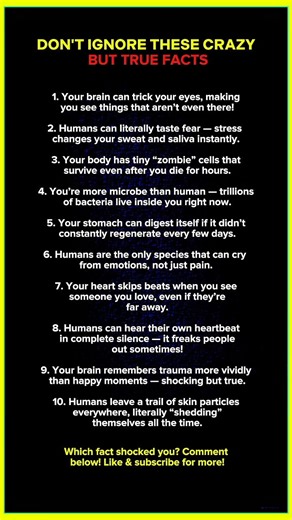 10 Shocking Human Facts That Will Blow Your Mind!