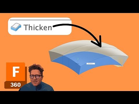Fusion 360 Thicken Tool Explained (Add Thickness to Surfaces!)