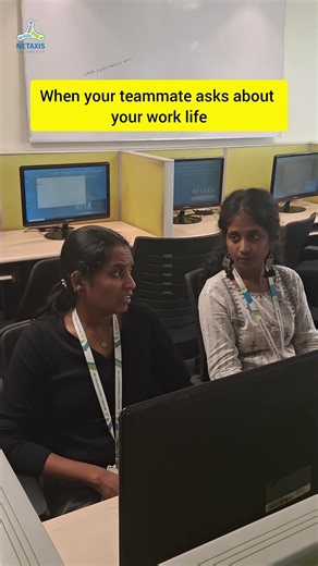 When your teammate asks about your work life | Netaxis IT Solutions