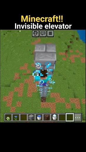 Invisible elevator in Minecraft easy tutorial #minecraft #gaming #shorts