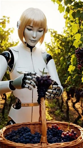 This Robot is the World's Most Careful Grape Picker! 🍇 #VineyardRobot #agritech_master