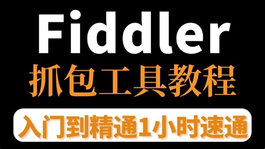 【Fiddler抓包】抓包工具教程从入门到精通1小时速通！